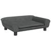 Vidaxl Sofa Dla Dzieci, Ciemnoszara, 70X45X26 Cm, Aksamit