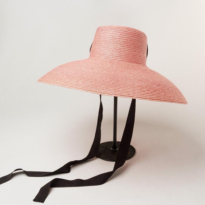 Полихромная натуральная соломенная шляпа ручной работы для мужчин и женщин, бандажная лента, галстук, широкополая шляпа от солнца, дерби, защита от солнца, летняя пляжная шляпа