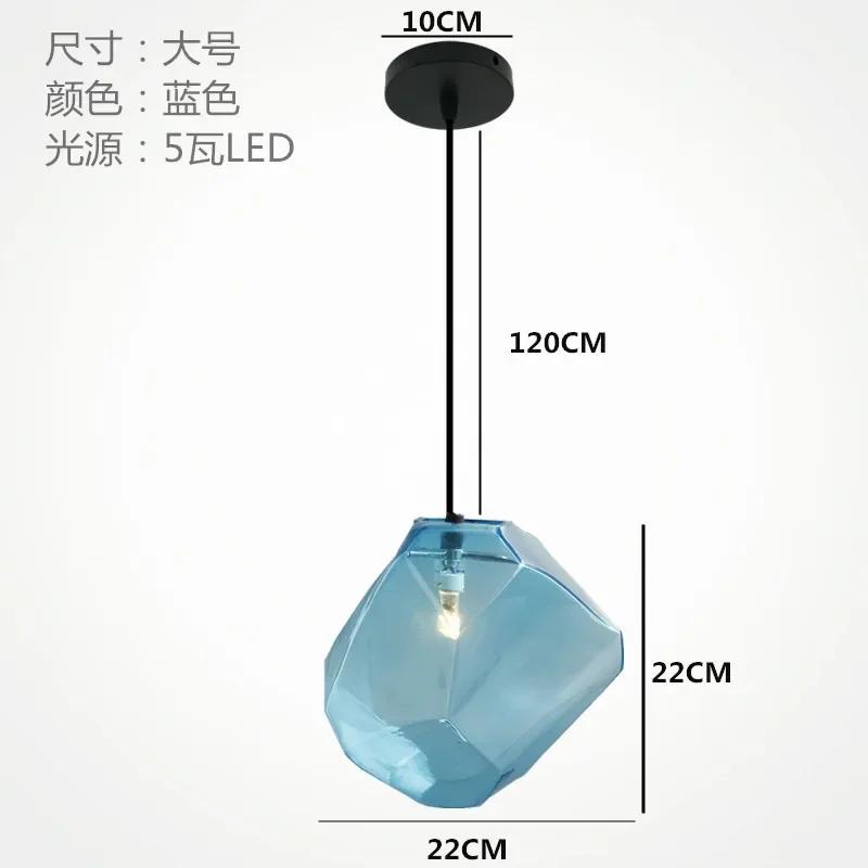 Горячая современная простая витражная люстра творческая личность ресторан бар спальня гостиная кафе выставочный зал освещение