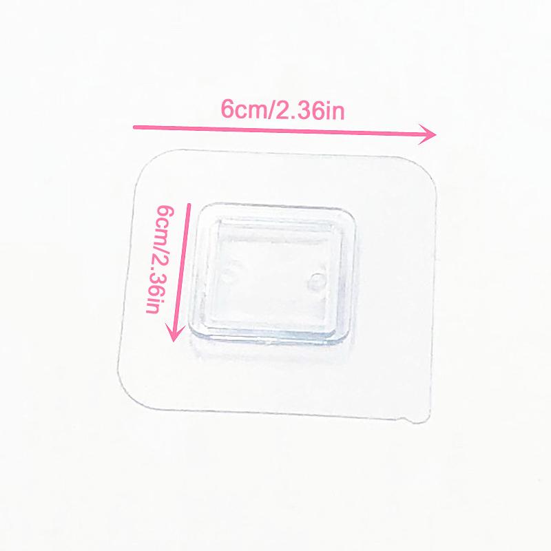 1 шт. Настенный самоклеящийся крючок Прозрачная проволочная полка Настенное крепление Наклейка Двусторонний фиксирующий патч для кухни, ванной комнаты, гаджет