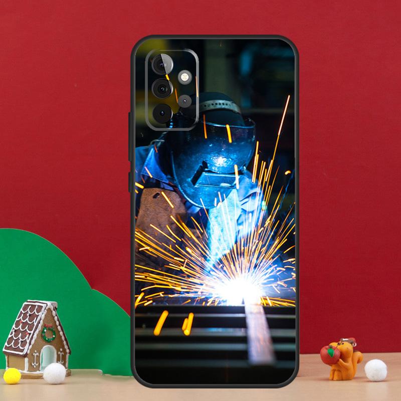 Welder Welding Hot Metal Worker Case For Samsung Galaxy A55 A52 A32 A12 A33 A06 A16 A26 A36 A56 A15 A53 A13 A34 A54 A14 A17