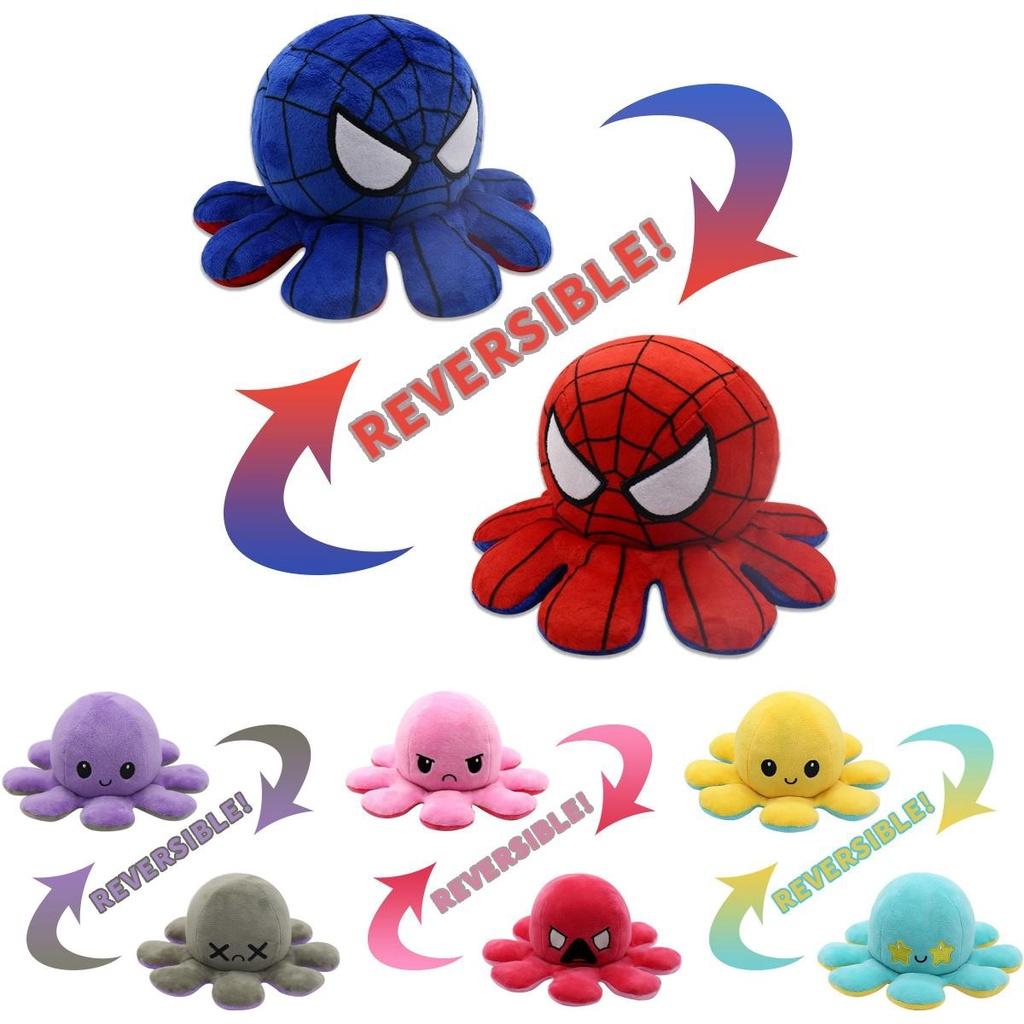 Charming Reversible Plush Toy Featuring Spiderman Design Ideal For Birthday And Holiday Gifts