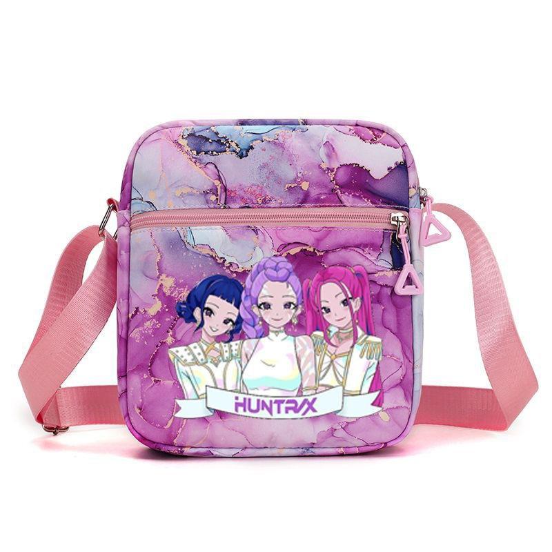 New Korean Kpop Demon Hunter Girl Group Surrounding Printed Shoulder Bag Messenger Bag Student Bag Cute Large Capacity