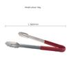 Thickened Stainless Steel Tongs, Bread Tongs, Barbecue Tongs, Rubber-Handled Hanging Food Tongs, 10-12- 14-16inch Plum Blossom Tongs