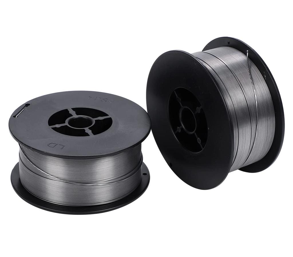 MIG Welding Flux Pack of For Mild Flux Cored Gasless Soft Gas Shield Non-Gas Wire, 2, 2Kg, Steel, Wire, Silver, Automatic, Semi-Automatic Welding,