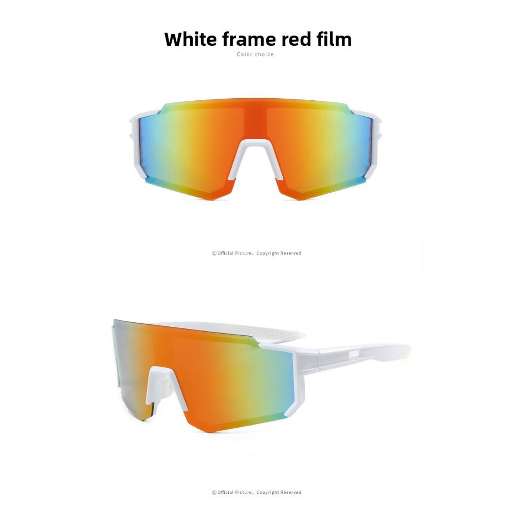 Европейские и американские новые спортивные велосипедные солнцезащитные очки, велосипедные трендовые мужские и женские цветные солнцезащитные очки для улицы, модные очки с покрытием