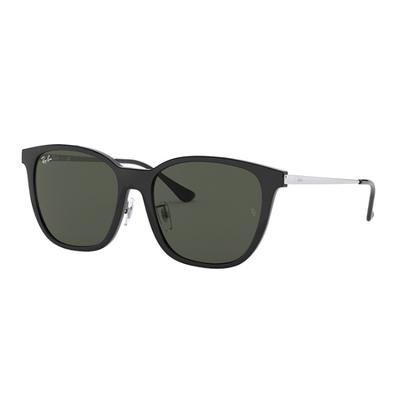 Солнцезащитные очки RayBan с поляризацией, литые под давлением, квадратной формы, унисекс, черные