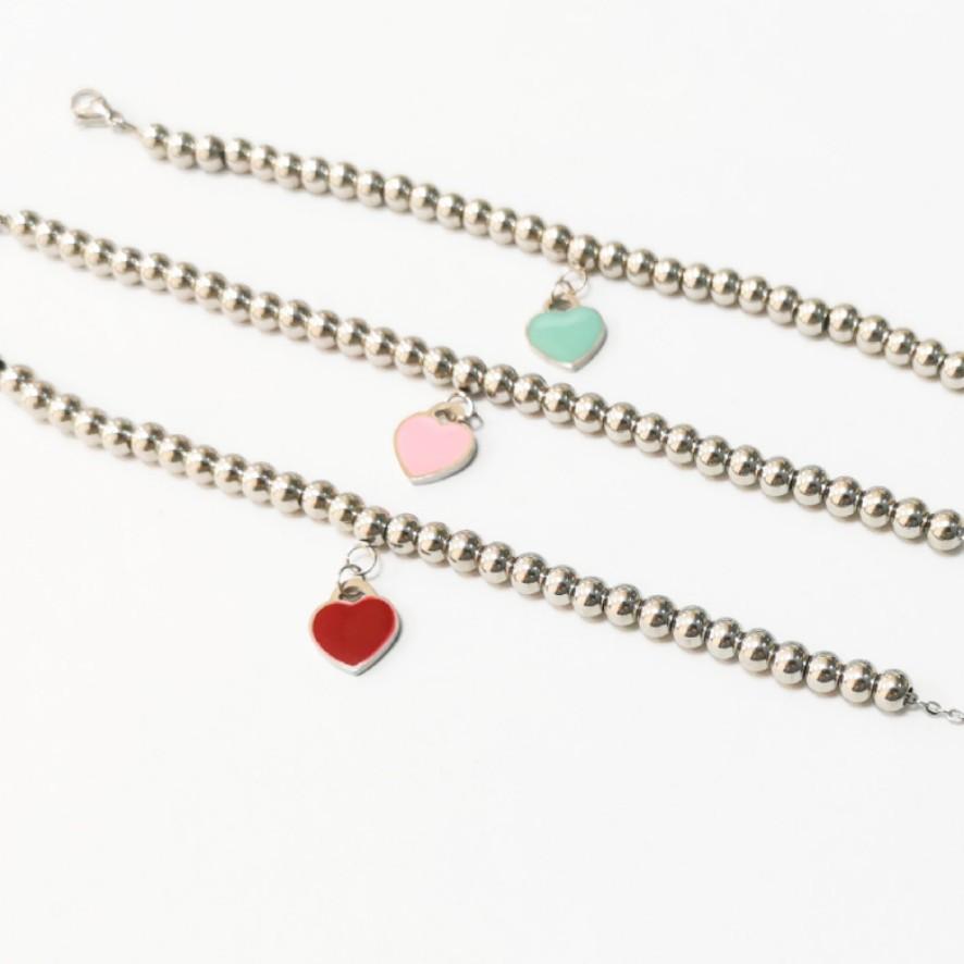 Bracelet Glue Enamel Love Bracelet Heart Shape Versatile