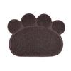 Paw Shape Cat Dishes Placemat Non-slip Cat Litter Box Mat Durable Pet Feeding Mat