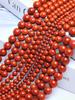 20/30/40 шт. 4/6/8/10 мм DIY круглые бусины из красного камня, подвески, аксессуары для изготовления ювелирных изделий, браслеты из натурального камня