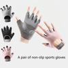 Pair of Sports Gloves with Anti-slip Sponge and Fashionable Fitness, Breathable Training Gloves