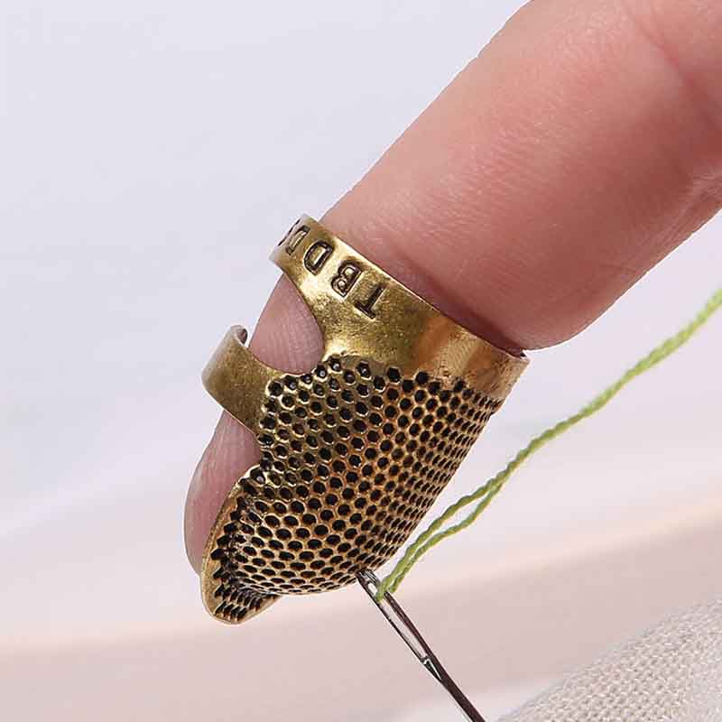 Аксессуары для рукоделия, наперсток для иглы, ретро-регулируемый протектор для пальцев, наперсток, швейные инструменты