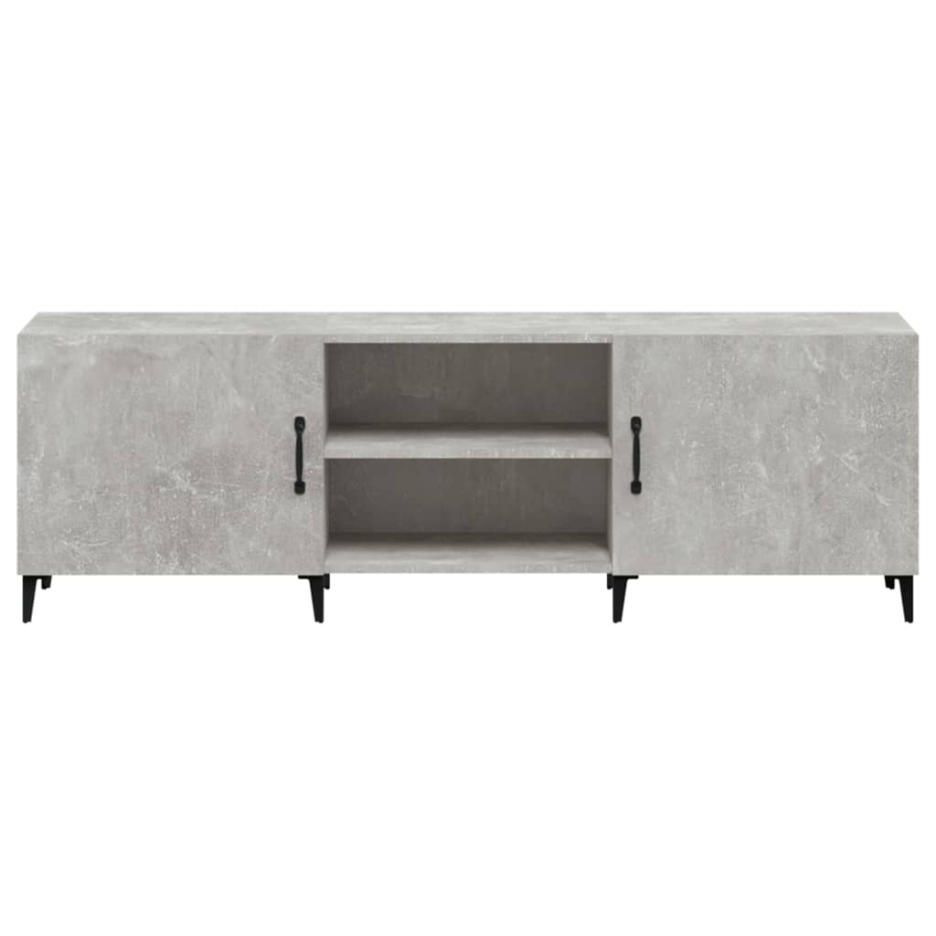 TV Stand Concrete Grey 150 x 30 x 50 cm Particleboard