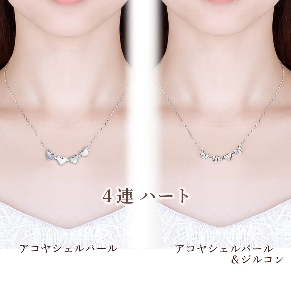 Closet Popular Pendant Jewelry with Gift Lucky heart and Akoya shell pearl in A popular gift for celebrations and Includes gift bag and Angel's