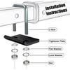 Universal U-Bolt Trailer Hitch Tightener Stabilizer Lock Anti Rattle Anti Wobble Clamp for Trucks Secure