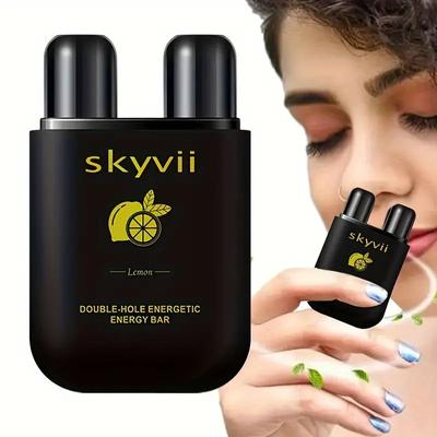 Энергичный ароматерапевтический ингалятор-карандаш — очищает заложенность носа с помощью натуральных эфирных масел — конструкция с двумя ноздрями для облегчения боли на ходу