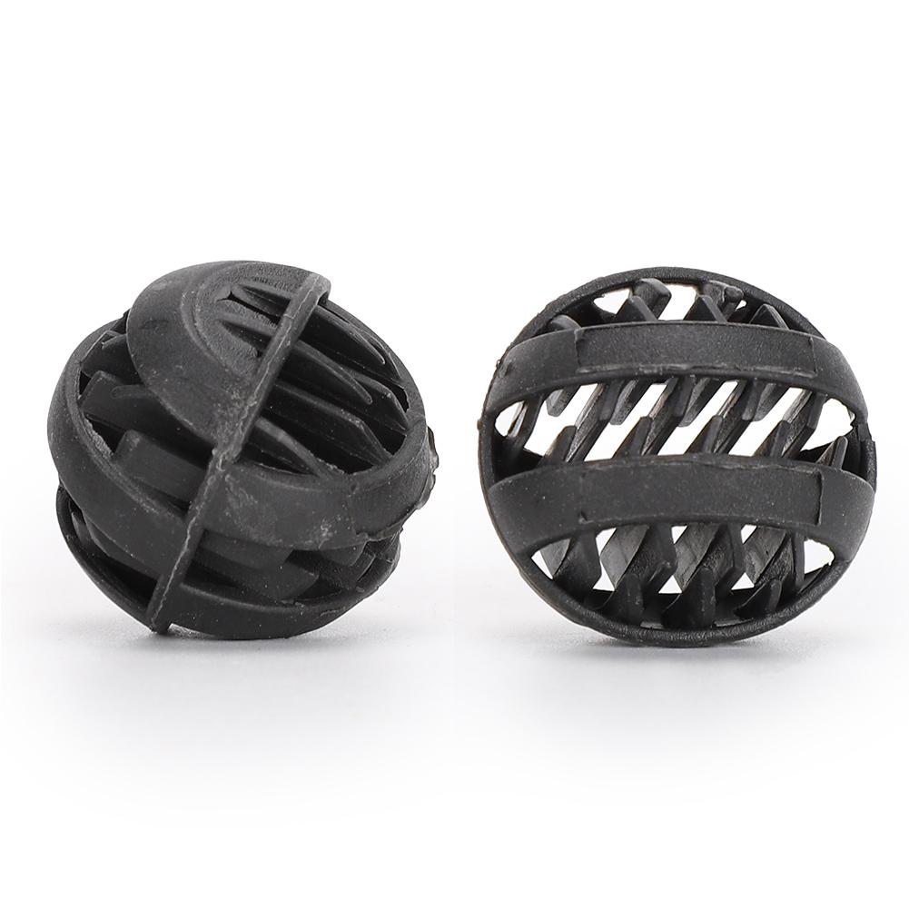 30PCS Plastic Black Aquarium Fish Tanks Filter Biochemical Ball for Freshwater Seawater