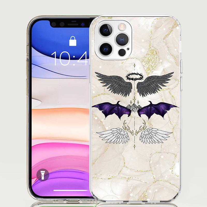 Чехол для телефона F-Fourth W-Wing Dragon Для iPhone 17 Air 16 15 Plus 11 14 Pro Max 13 Mini 12 7 8 + SE Узор Арт Индивидуальная Крышка 17
