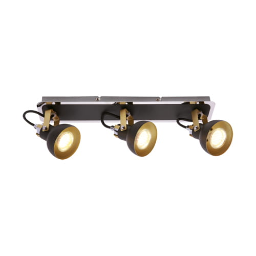 Kinkiet czarny ruchomy dekoracyjny MARIO GU10 3x35W IP20 Ideus 03044