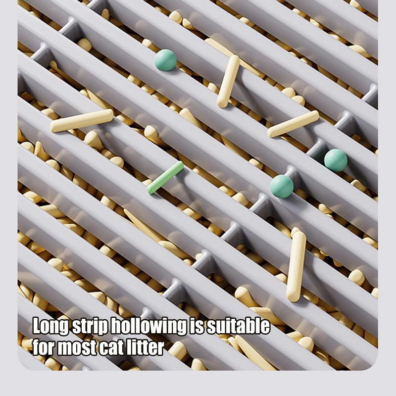 Ступенька для кошачьего туалета, Лоток-уловитель кошачьего наполнителя, Рампа, Коробка, Траппер-лоток против выноса наполнителя с функцией фильтрации, Нескользящий, Двухслойный, Зоотовары