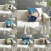 Чехол для подушки Bl Manga D-Dramatical Murder Хлопчатобумажная льняная ткань Квадратный на молнии Чехол для подушки Домашний декоративный Гостиная