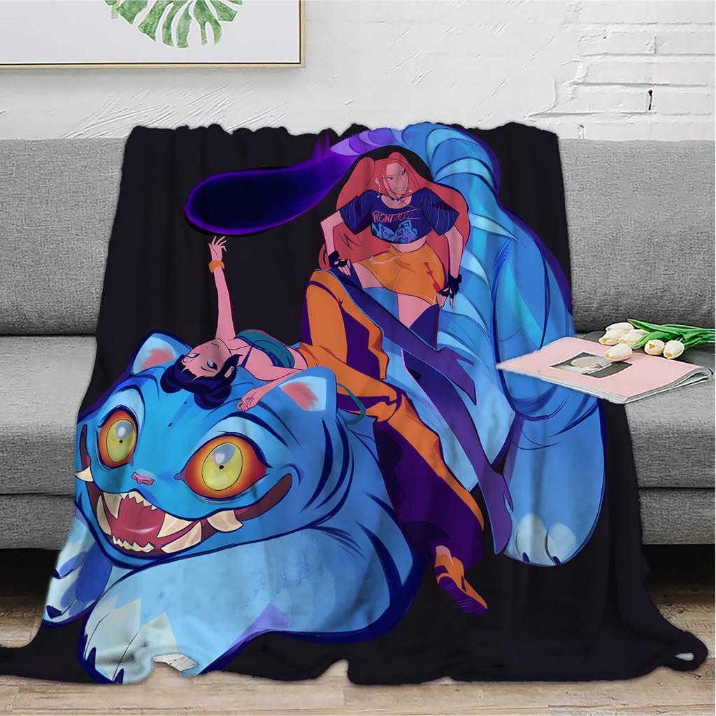 Flannel Digital Printed Blanket Conditioning Blanket Sofa Blanket Girl Gift