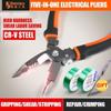 Pliers 8 Inches 5 In 1 Multifunctional Electrical Needle Nose Wire Stripping Cutter