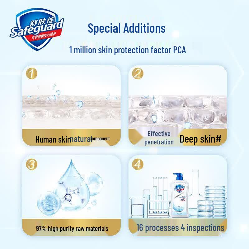 Гель для душа Safeguard с ароматом сакуры, для здорового очищения