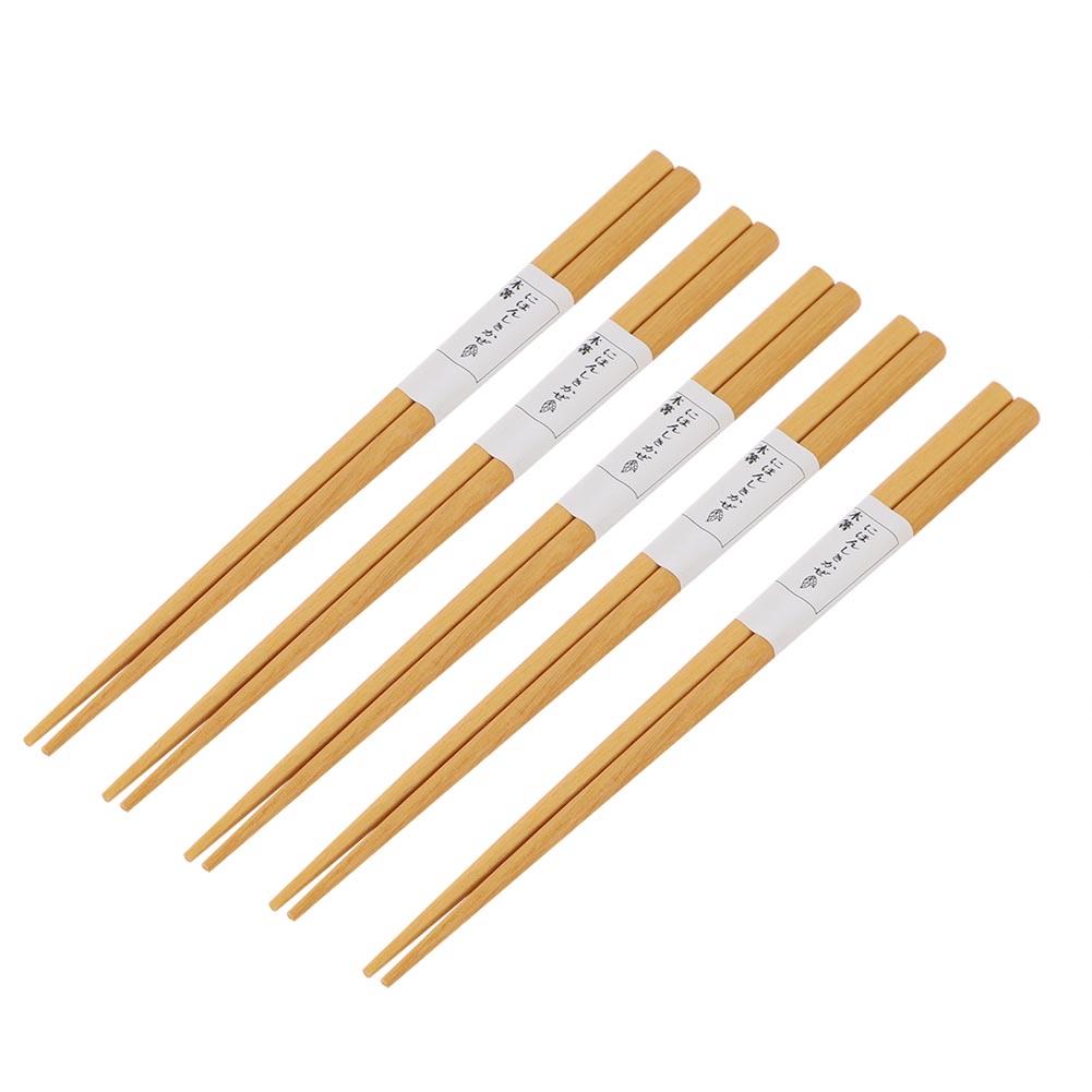 Портативные экологически чистые многоразовые палочки для еды для дома и ресторана (5 пар)