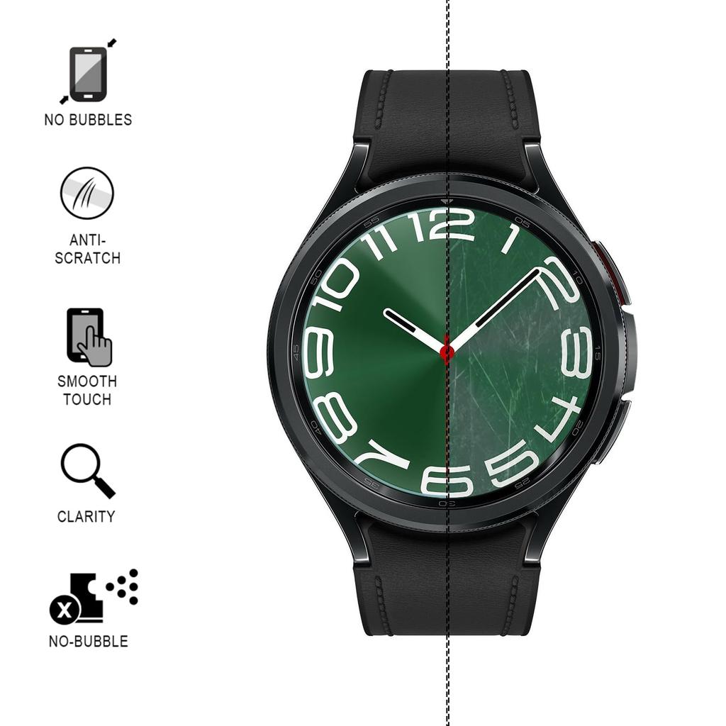 Закаленное стекло для Samsung Galaxy Watch 6 40 мм 44 мм аксессуары HD прозрачная гидравлическая пленка защитная пленка для экрана Watch 6 Classic 43/47 мм