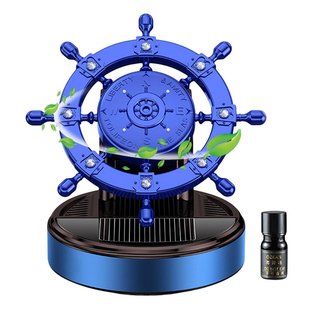 Автомобильный руль, диффузор, вращающийся руль на солнечной энергии, ароматерапия, орнамент на приборной панели автомобиля, домашний офис, рабочий стол