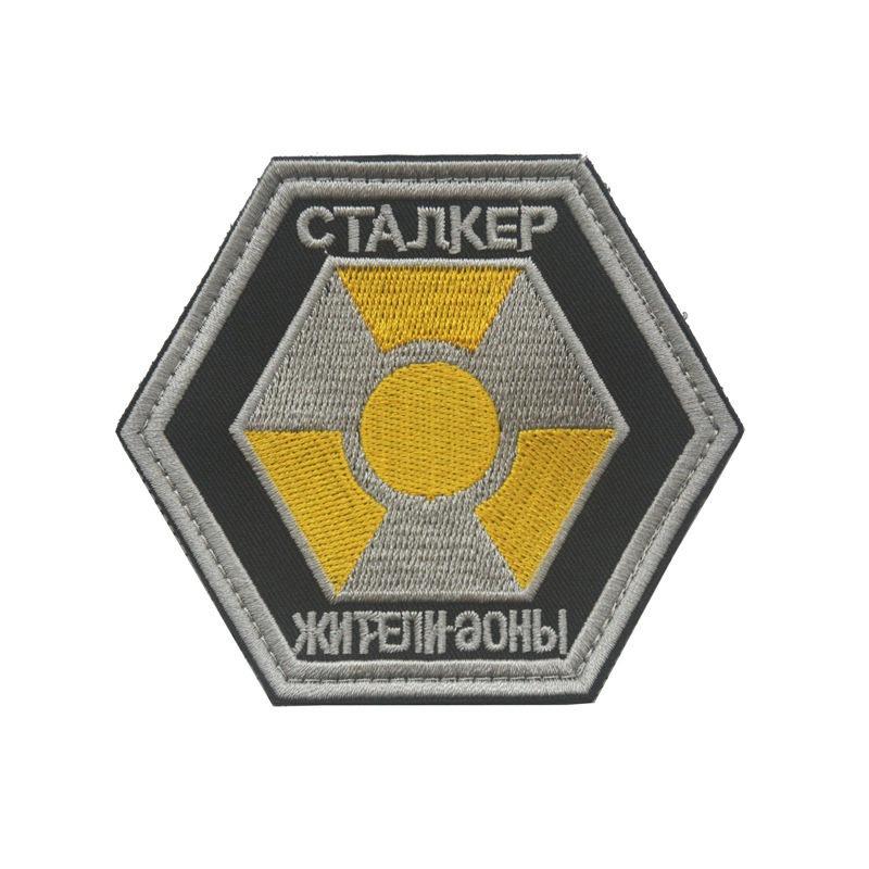 ФАКЦИЯ СТАЛКЕР Значок морали сталкера пятно личность нарукавная повязка стикер на рюкзак Российская липучка