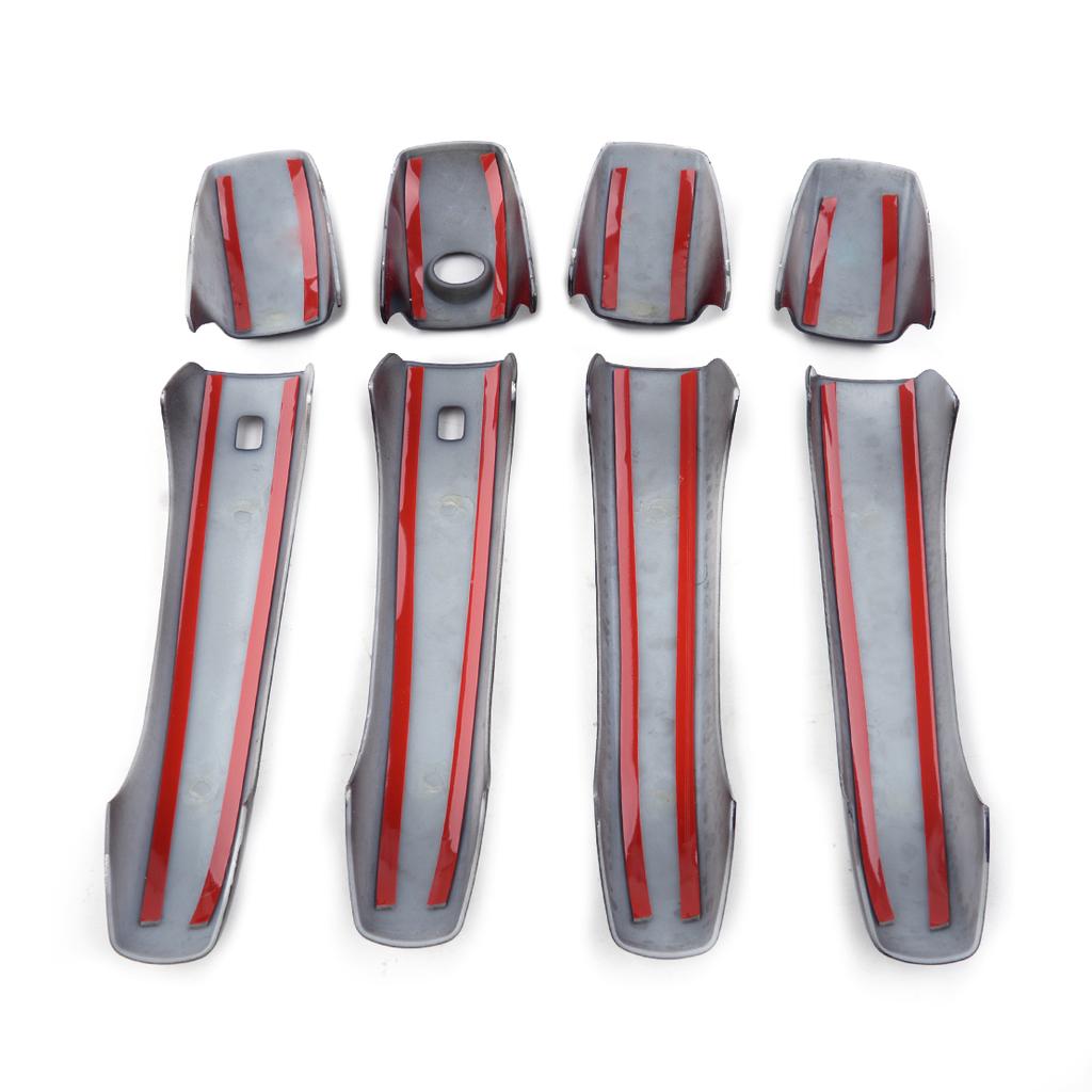 8 шт. автомобильный глянцевый черный чехол на дверную ручку подходит для Jeep Grand Cherokee Dodge Durango 2011 2012 2013 2014 2015 2016 2017