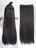 28 Inch Synthetic Black Long Straight Hair Extensions