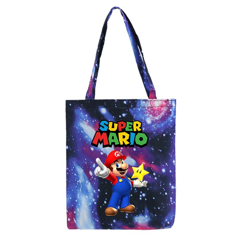 Сумка через плечо с принтом игровых товаров Повседневная Сумка-тоут Super Marie для студентов