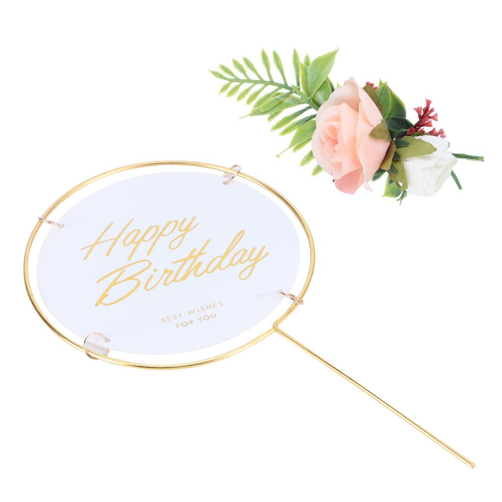 Металлические вставки для торта, круглые вставки для украшения торта, топперы, украшения для тортов на день рождения