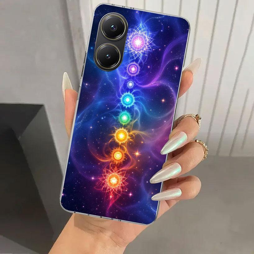 Чехол для телефона Yoga Chakra Spiritual Energy Universe для Xiaomi Poco X5 X6 X7 Pro F7 Ultra M7 Redmi 15 15C 13 13C 12 12C 10 10A 10C