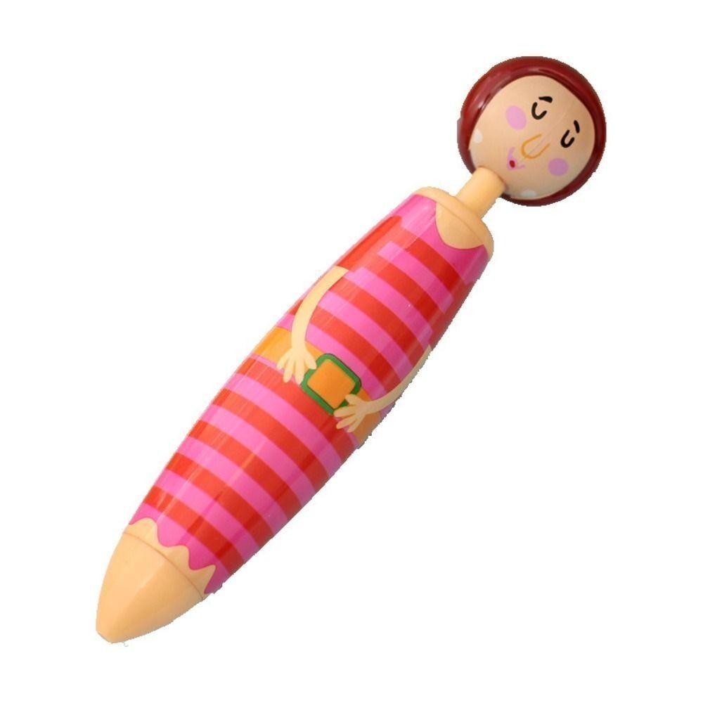 5Pcs/bag Plastic Ballpoint Pen Cartoon Doll Pen Cute Neutral Pen