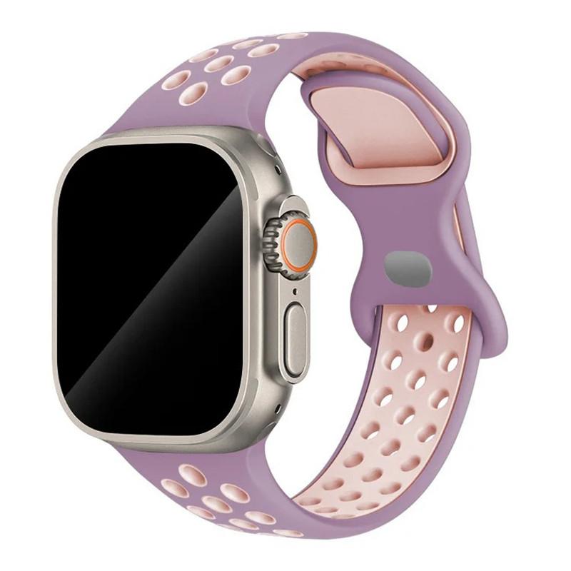Спортивный ремешок с цветными частицами, резиновый ремешок для Apple Watch 49 мм 46 мм 45 мм 44 мм 42 мм 41 мм 40 мм для IWatch 11 10 9 8 7 6 5 4 3 SE