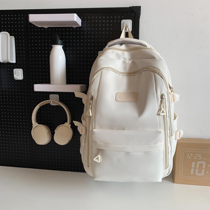 Рюкзак женский младший старший школьник школьный рюкзак однотонный рюкзак большой емкости