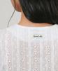 GENERALIDEA V-Neck Lace Puff Blouse [White] / Gf2Lbl529