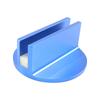 2pcs Blue Slotted Jack Pad Weld Frame Rail Adapter
