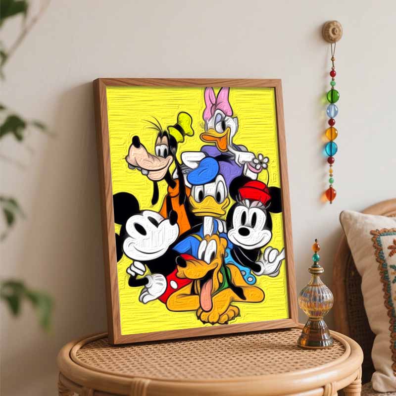 Disney Друзья Микки Мауса цифровая масляная живопись DIY раскраска ручная роспись ручная роспись заполнение домашний декор подарок холст настенное искусство