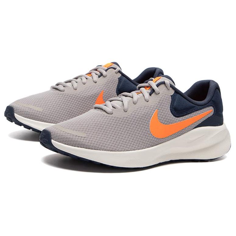 Nike Revolution 7 Light Iron Ore Total Orange Мужские кроссовки Серые громово-синие паруса FB2207-009