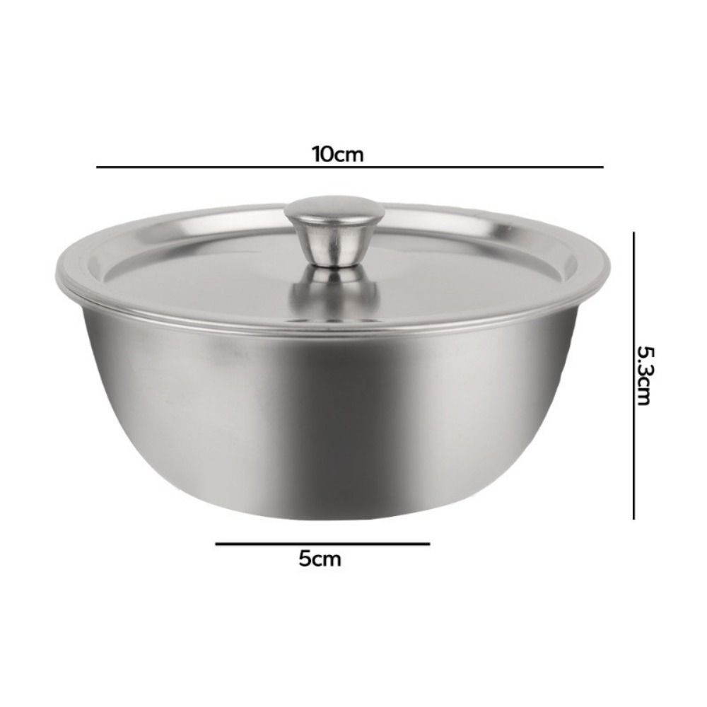 1 шт. с крышкой Миска для вареного яйца 304 Нержавеющая сталь Детская миска Прочная миска для риса