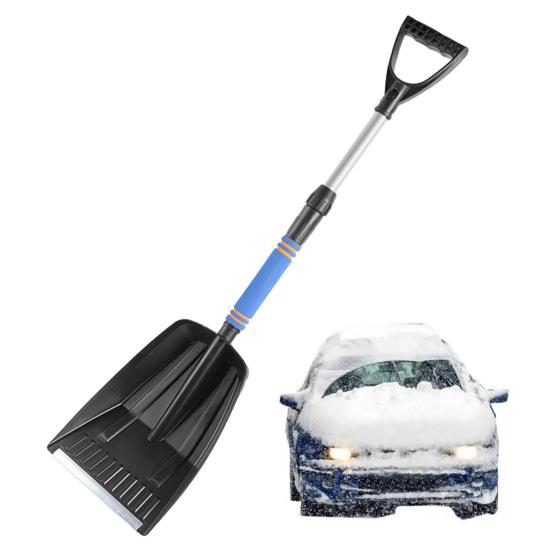 Car Snow Shovel Adjustable Length Foldable Emergency Snow Shovel for Car Portable Snow Shovel for Driveway Camping Garden Mud And Snowman