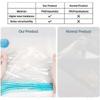 Vacuum Bags For Clothes Duvets, 12 Pieces Storage Bags Travel 4 Large 100x80