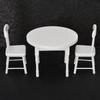 Doll House Accessories 3PCS Table Chair Simulation Furniture 1:12 Photograph Props