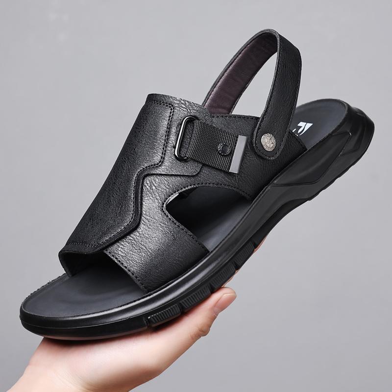 Мода Новые модели мужских сандалий для отдыха на природе Мужская пляжная обувь Летняя мужская обувь для отдыха на природе для прогулок Легкие и дышащие