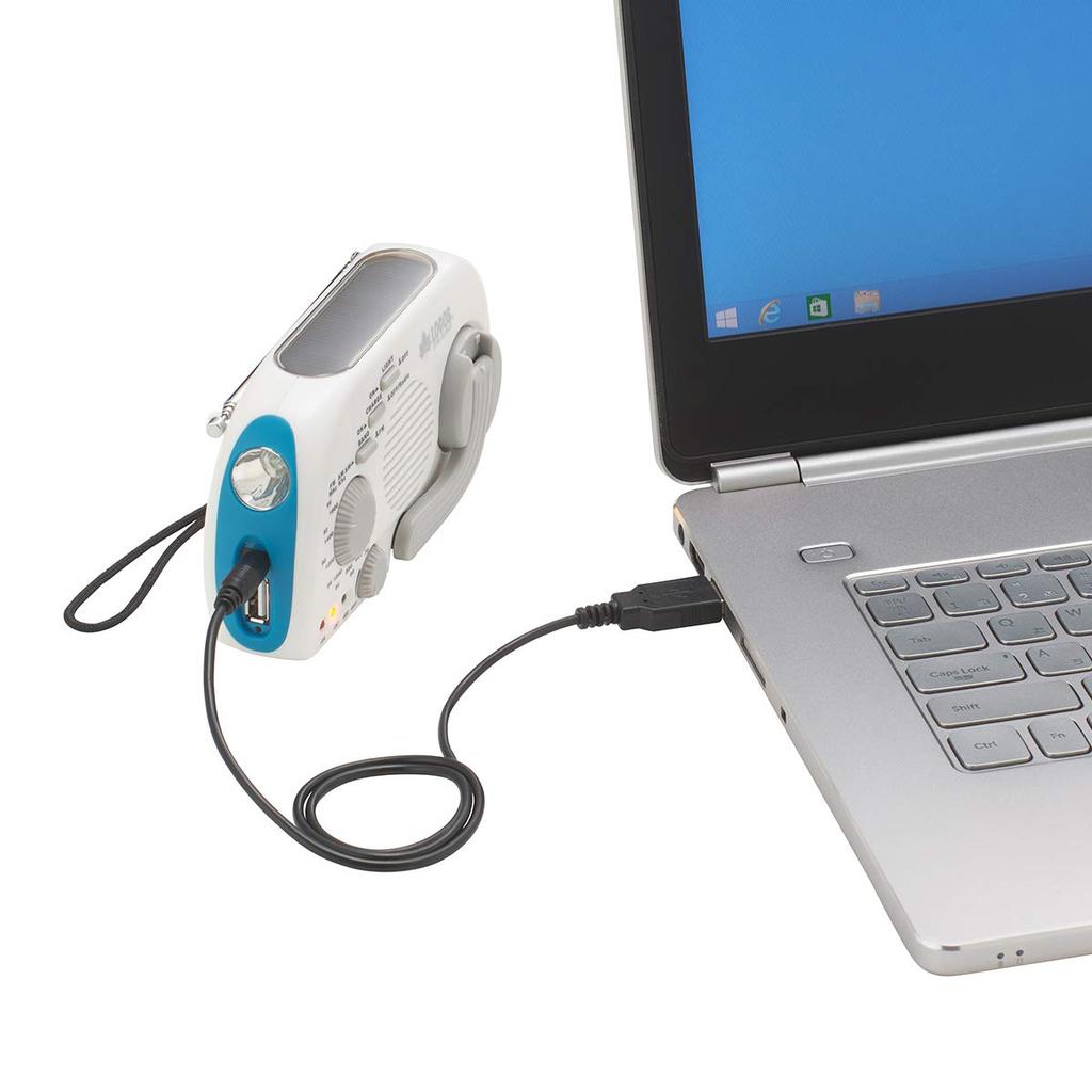 LOGOS Crank Solar Radio Light 74175021 (Logos) 3-Power (Smartphone Charging)